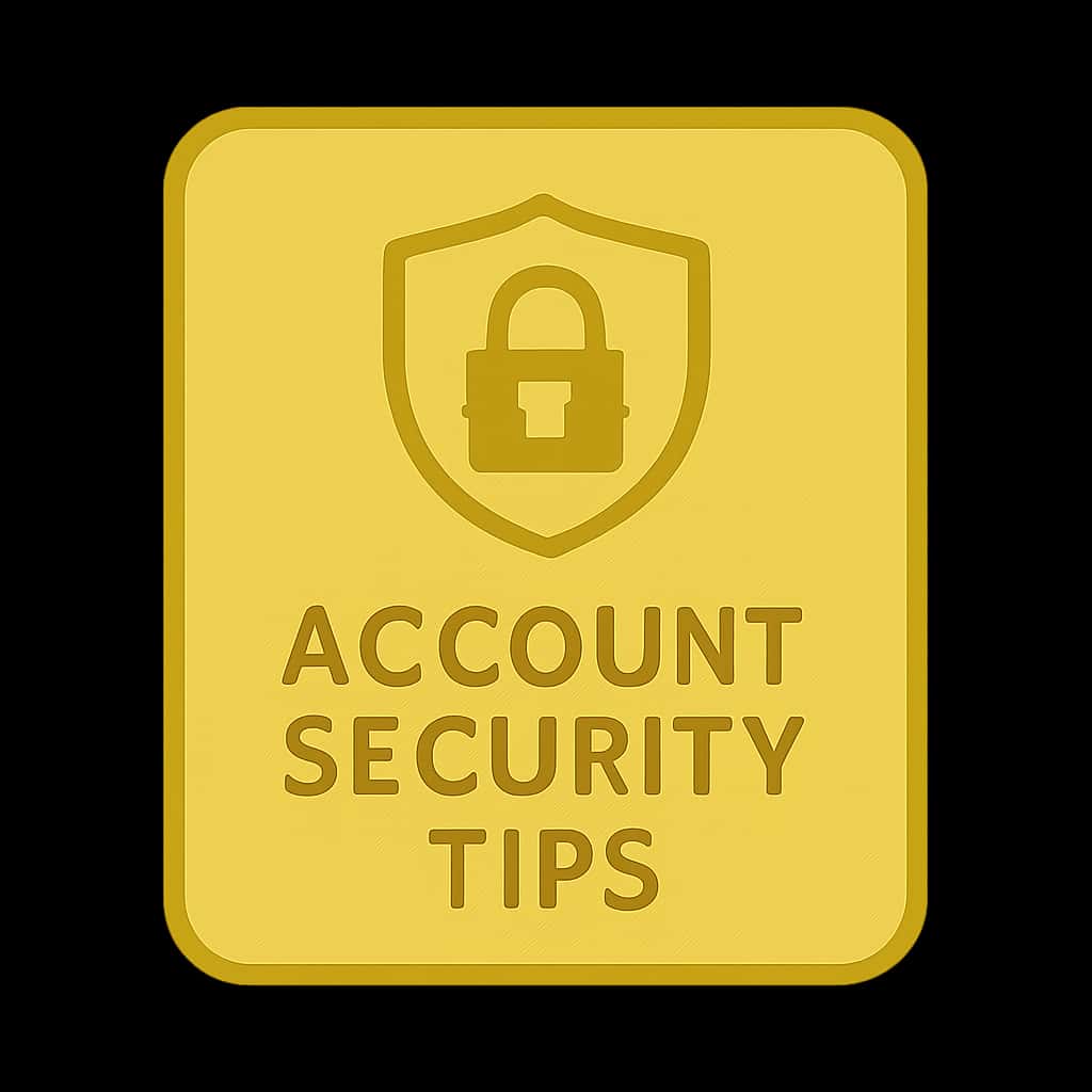 A professional badge for Bdg Win Account Security Tips.