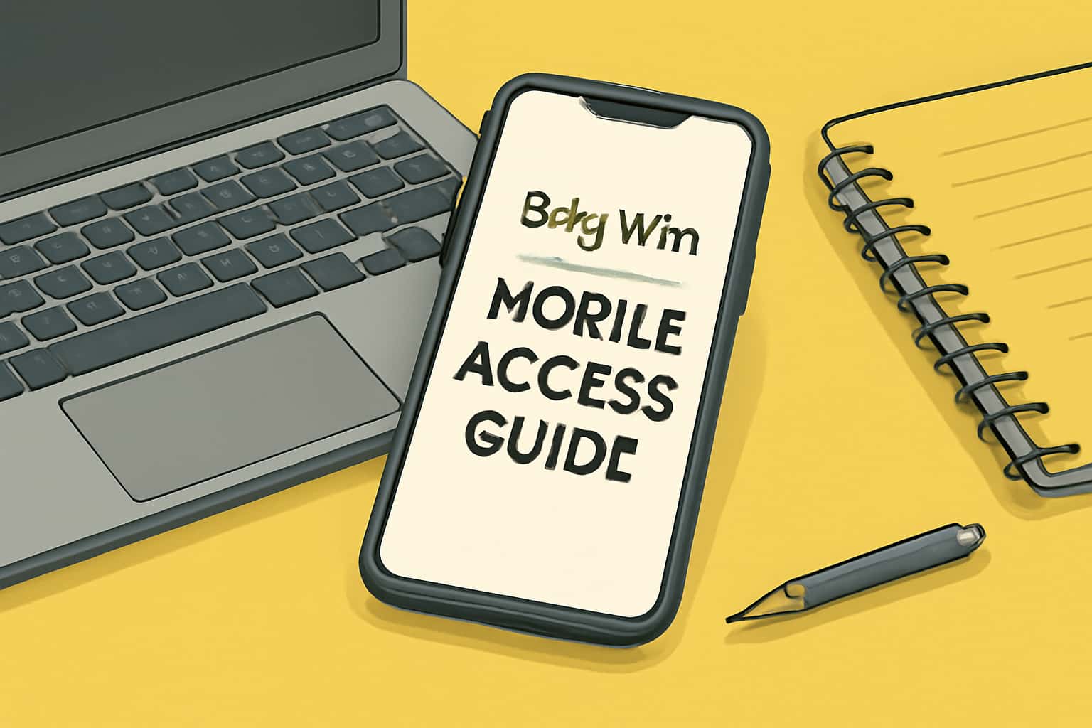 An informative visual representation of the Bdg Win Mobile Access Guide.