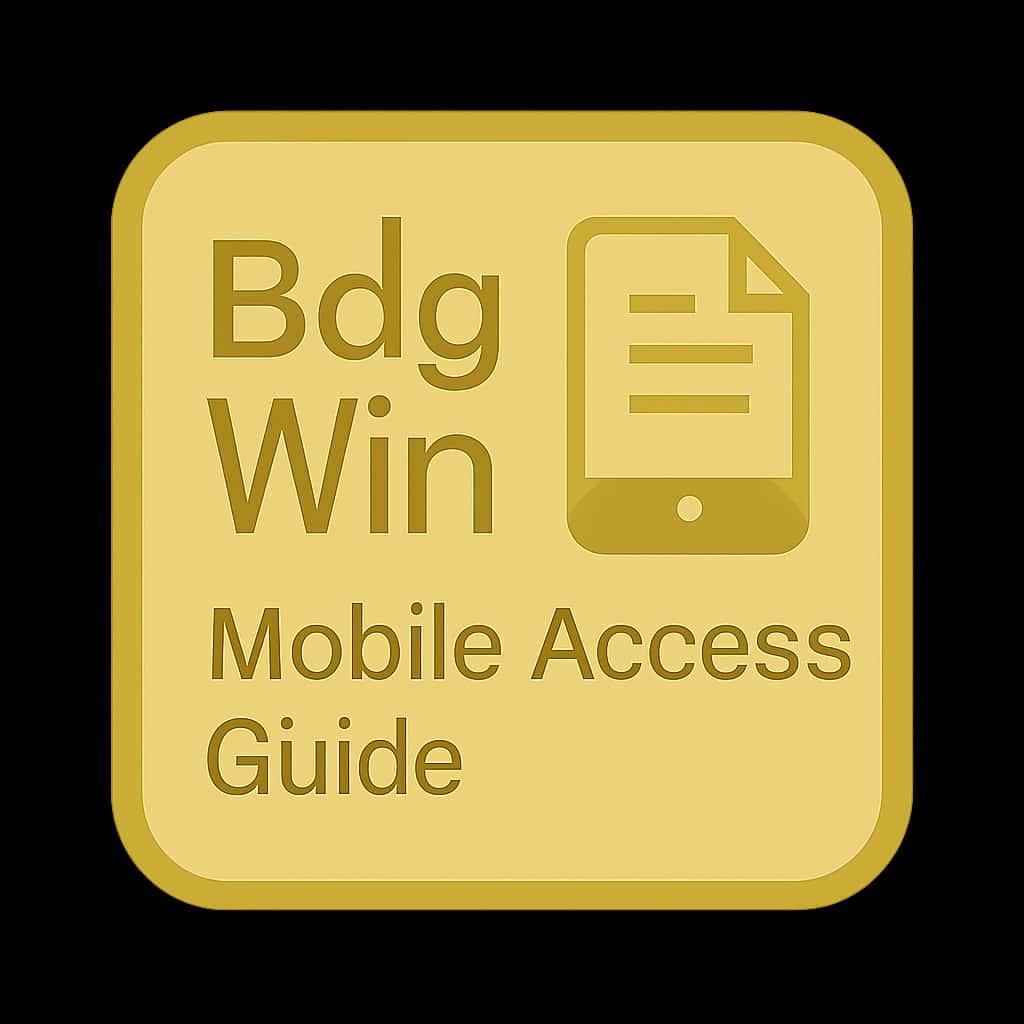 Icon representing Bdg Win Mobile Access Guide.
