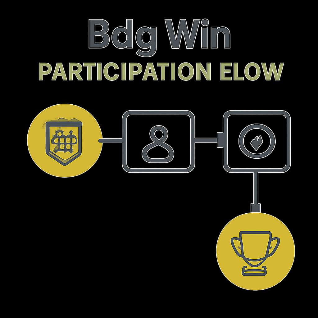 An educational diagram illustrating the Bdg Win Participation Flow.
