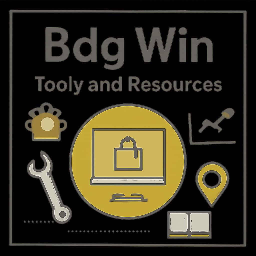 Diagram illustrating essential tools for Bdg Win.