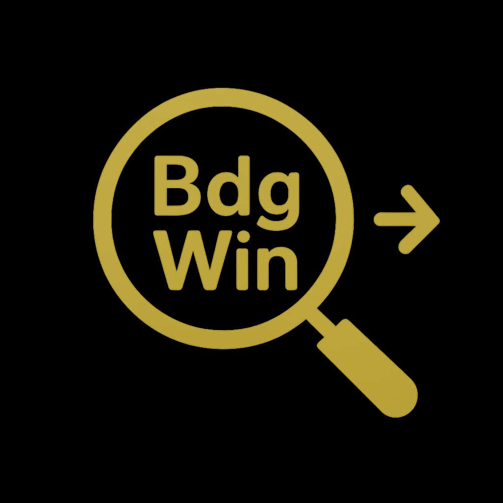 An icon representing Bdg Win features in a professional style.