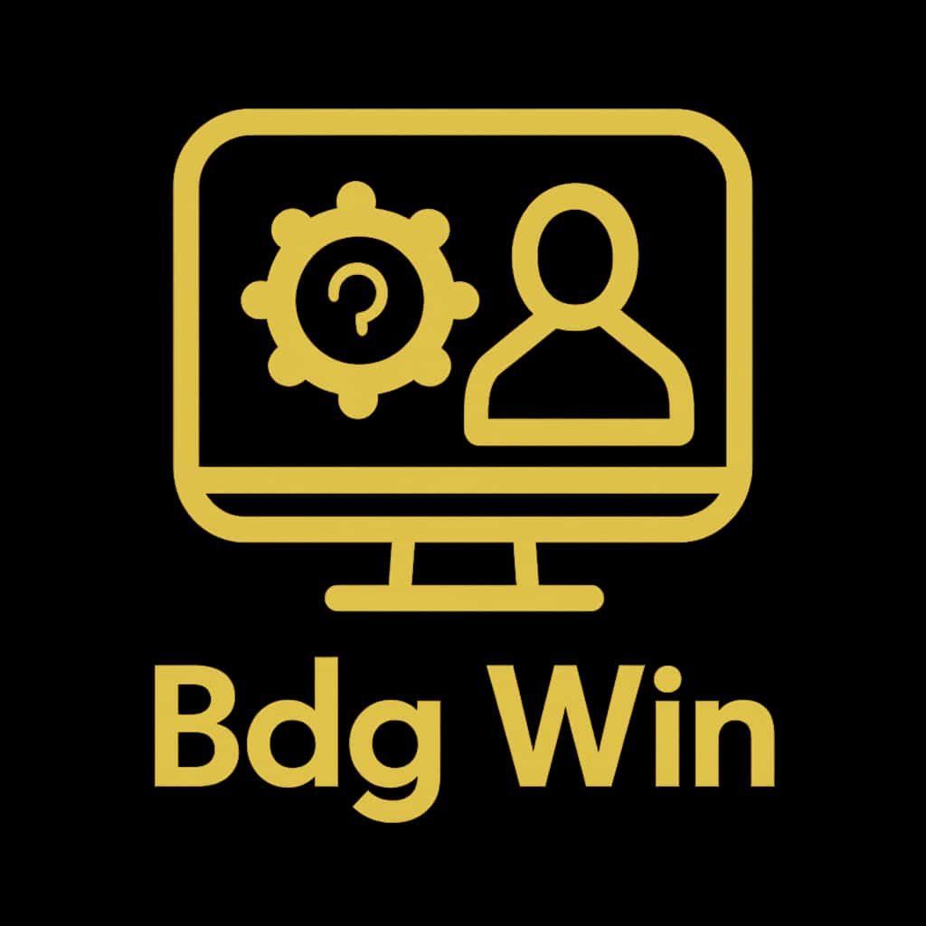 Icon representing login troubleshooting for Bdg Win.